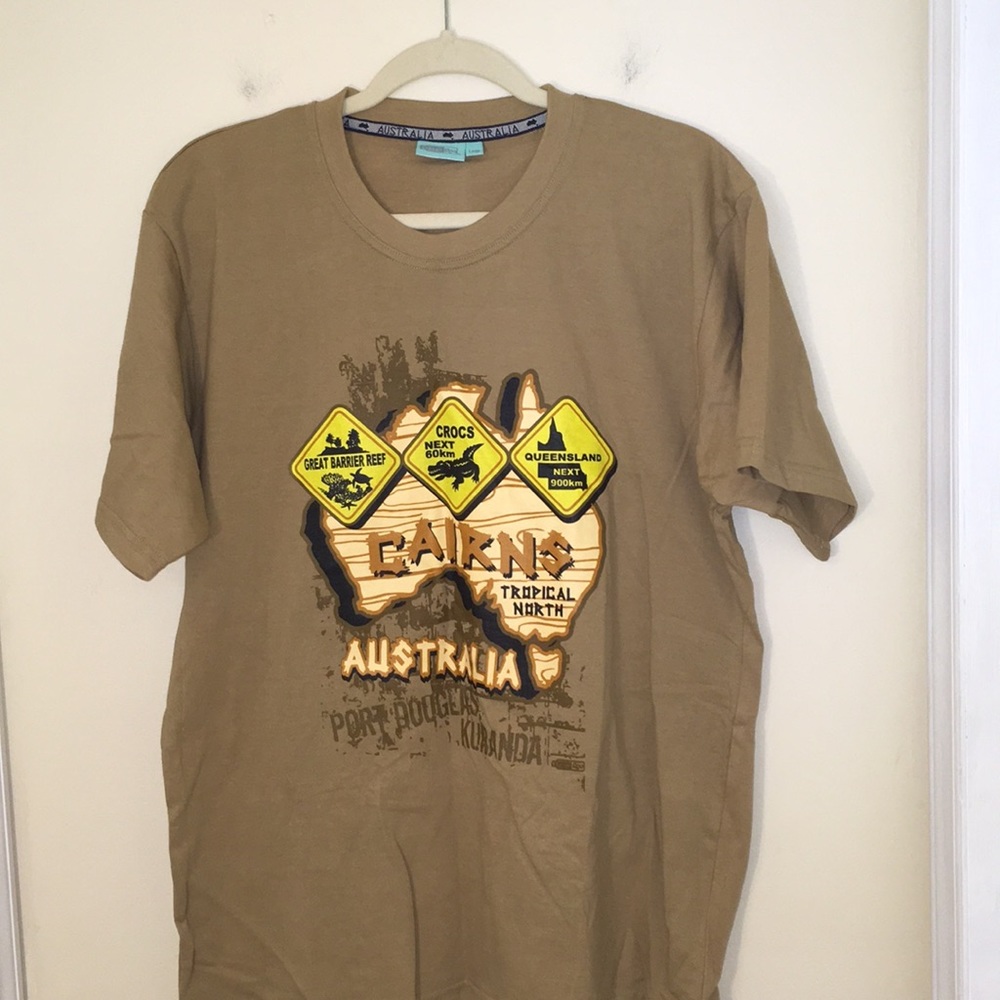 Novelty Tee-Authentic Australia Cairns Tropical North Tee -Large